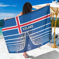 Iceland Hallgrimskirkja Church Sarong Icelandic Flag Design - Wonder Print Shop