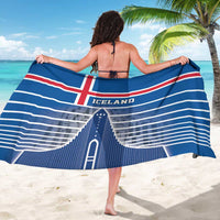 Iceland Hallgrimskirkja Church Sarong Icelandic Flag Design - Wonder Print Shop