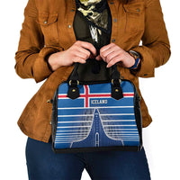 Iceland Hallgrimskirkja Church Shoulder Handbag Icelandic Flag Design - Wonder Print Shop