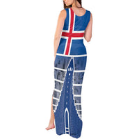 Iceland Hallgrimskirkja Church Tank Maxi Dress Icelandic Flag Design - Wonder Print Shop