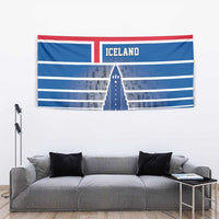 Iceland Hallgrimskirkja Church Tapestry Icelandic Flag Design - Wonder Print Shop