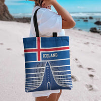 Iceland Hallgrimskirkja Church Tote Bag Icelandic Flag Design - Wonder Print Shop