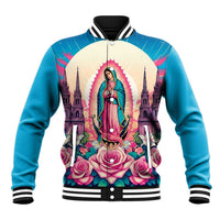 Our Lady of Guadalupe Baseball Jacket Virgin Mary of Mexico - Wonder Print Shop