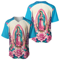Our Lady of Guadalupe Baseball Jersey Virgin Mary of Mexico - Wonder Print Shop