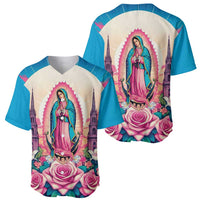 Our Lady of Guadalupe Baseball Jersey Virgin Mary of Mexico - Wonder Print Shop
