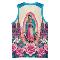 Our Lady of Guadalupe Basketball Jersey Virgin Mary of Mexico - Wonder Print Shop