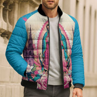 Our Lady of Guadalupe Bomber Puffer Jacket Virgin Mary of Mexico - Wonder Print Shop