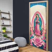 Our Lady of Guadalupe Door Cover Virgin Mary of Mexico - Wonder Print Shop
