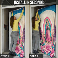 Our Lady of Guadalupe Door Cover Virgin Mary of Mexico - Wonder Print Shop