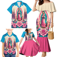 Our Lady of Guadalupe Family Matching Mermaid Dress and Hawaiian Shirt Virgin Mary of Mexico - Wonder Print Shop