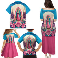 Our Lady of Guadalupe Family Matching Puletasi and Hawaiian Shirt Virgin Mary of Mexico - Wonder Print Shop