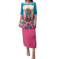 Our Lady of Guadalupe Family Matching Puletasi and Hawaiian Shirt Virgin Mary of Mexico - Wonder Print Shop