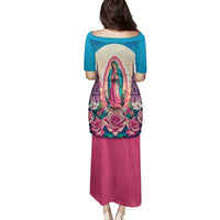 Our Lady of Guadalupe Family Matching Puletasi and Hawaiian Shirt Virgin Mary of Mexico - Wonder Print Shop