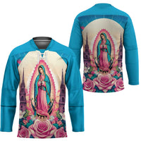 Our Lady of Guadalupe Hockey Jersey Virgin Mary of Mexico - Wonder Print Shop
