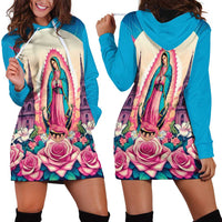 Our Lady of Guadalupe Hoodie Dress Virgin Mary of Mexico - Wonder Print Shop