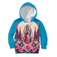Our Lady of Guadalupe Kid Hoodie Virgin Mary of Mexico - Wonder Print Shop