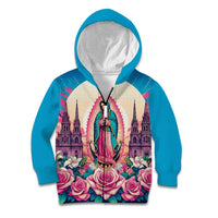 Our Lady of Guadalupe Kid Hoodie Virgin Mary of Mexico - Wonder Print Shop