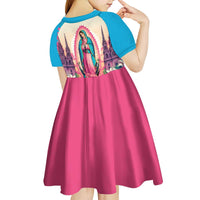 Our Lady of Guadalupe Kid Short Sleeve Dress Virgin Mary of Mexico - Wonder Print Shop