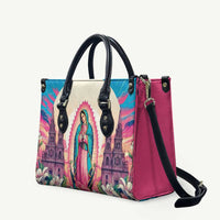Our Lady of Guadalupe Leather Bag Virgin Mary of Mexico - Wonder Print Shop