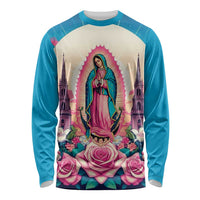 Our Lady of Guadalupe Long Sleeve Shirt Virgin Mary of Mexico - Wonder Print Shop