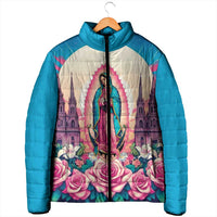 Our Lady of Guadalupe Padded Jacket Virgin Mary of Mexico - Wonder Print Shop