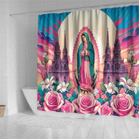 Our Lady of Guadalupe Shower Curtain Virgin Mary of Mexico - Wonder Print Shop