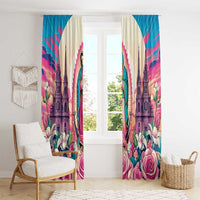 Our Lady of Guadalupe Window Curtain Virgin Mary of Mexico - Wonder Print Shop