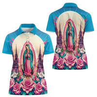 Our Lady of Guadalupe Women Polo Shirt Virgin Mary of Mexico - Wonder Print Shop