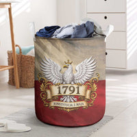 Poland Constitution Day 1791 Laundry Basket Polska Konstytucja 3 Maja Pride White Eagle