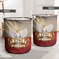Poland Constitution Day 1791 Laundry Basket Polska Konstytucja 3 Maja Pride White Eagle