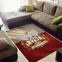 Poland Constitution Day 1791 Area Rug Polska Konstytucja 3 Maja Pride White Eagle