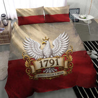 Poland Constitution Day 1791 Bedding Set Polska Konstytucja 3 Maja Pride White Eagle