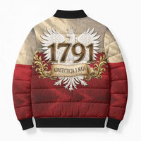 Poland Constitution Day 1791 Bomber Puffer Jacket Polska Konstytucja 3 Maja Pride White Eagle