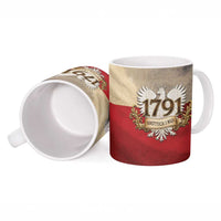 Poland Constitution Day 1791 Ceramic Mug Polska Konstytucja 3 Maja Pride White Eagle