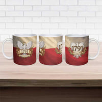 Poland Constitution Day 1791 Ceramic Mug Polska Konstytucja 3 Maja Pride White Eagle
