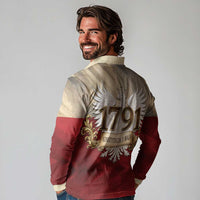 Poland Constitution Day 1791 Long Sleeve Polo Shirt Polska Konstytucja 3 Maja Pride White Eagle