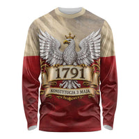 Poland Constitution Day 1791 Long Sleeve Shirt Polska Konstytucja 3 Maja Pride White Eagle