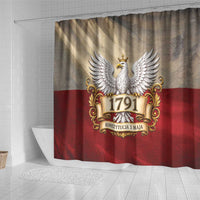 Poland Constitution Day 1791 Shower Curtain Polska Konstytucja 3 Maja Pride White Eagle