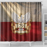 Poland Constitution Day 1791 Shower Curtain Polska Konstytucja 3 Maja Pride White Eagle