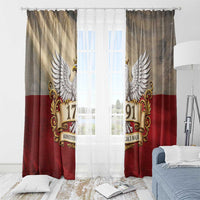 Poland Constitution Day 1791 Window Curtain Polska Konstytucja 3 Maja Pride White Eagle