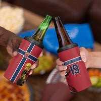 Custom World Football 2026 Norway 4 in 1 Can Cooler Tumbler Viking Moose Trophy Champion