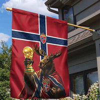 World Football 2026 Norway Garden Flag Viking Moose Trophy Champion