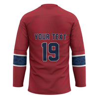 Custom World Football 2026 Norway Hockey Jersey Viking Moose Trophy Champion