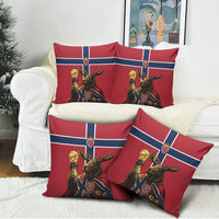 World Football 2026 Norway Pillow Cover Viking Moose Trophy Champion