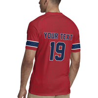Custom World Football 2026 Norway Rugby Jersey Viking Moose Trophy Champion