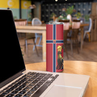 Custom World Football 2026 Norway Skinny Tumbler Viking Moose Trophy Champion
