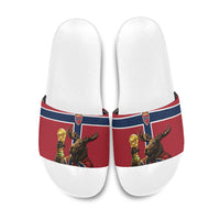World Football 2026 Norway Slide Sandals Viking Moose Trophy Champion