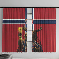 World Football 2026 Norway Window Curtain Viking Moose Trophy Champion