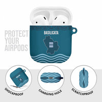 Italy Basilicata AirPods Case Map With Flag Style - Wonder Print Shop