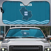 Italy Basilicata Auto Sun Shade Map With Flag Style - Wonder Print Shop
